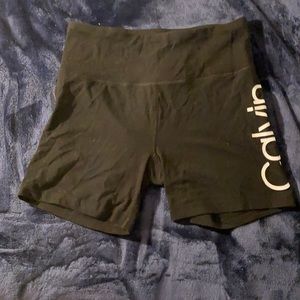 black calvin klein bike shorts